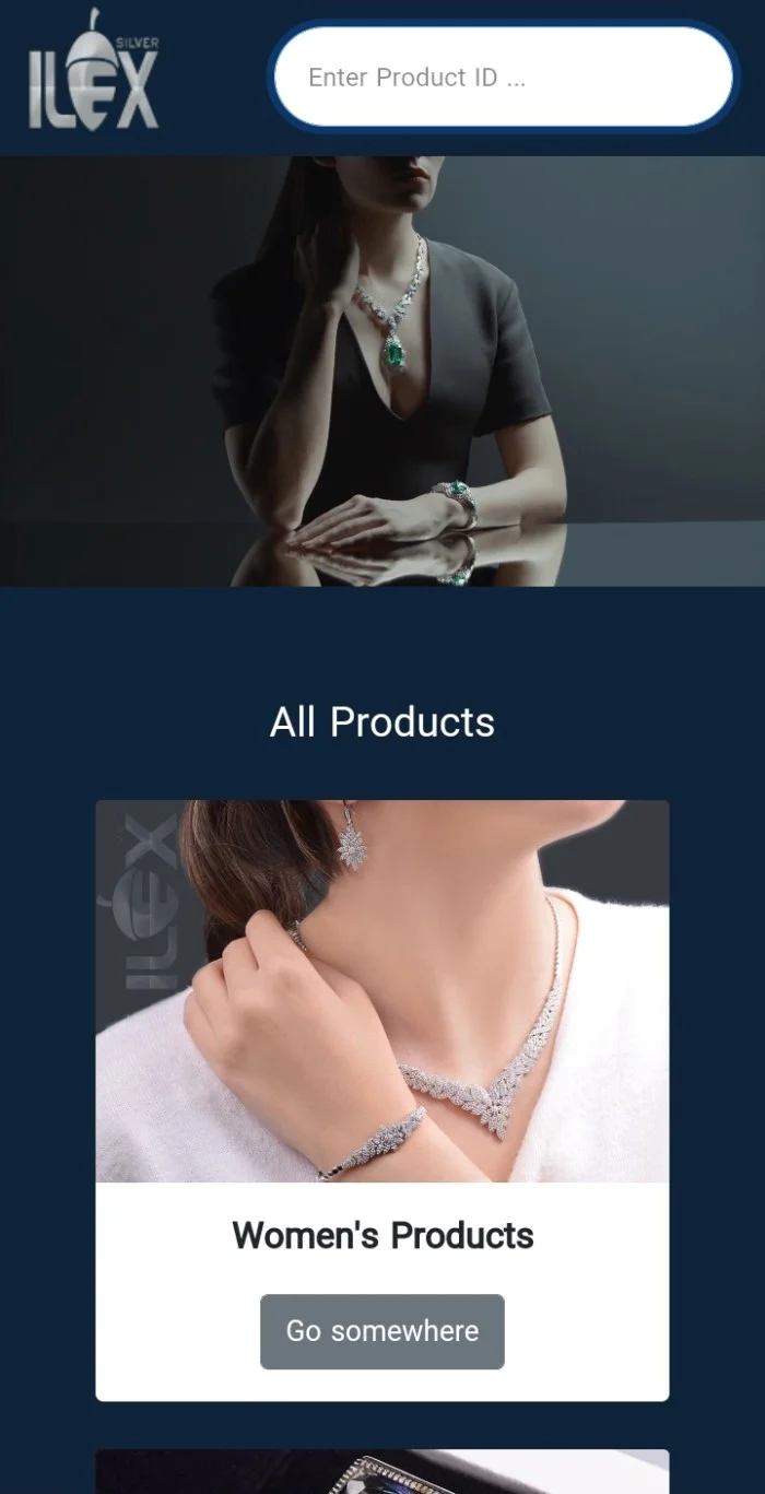 طراحی سایت جواهرات، برند آیلکس، مستقر در دبی به زبان انگلیسی